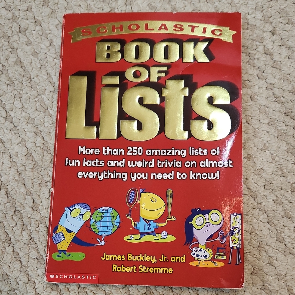 Scholastic Vibrant Red Book of Lists